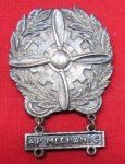 US WWII USAAF Technician's Badge, Air Plane Mechanic Bar, Sterling