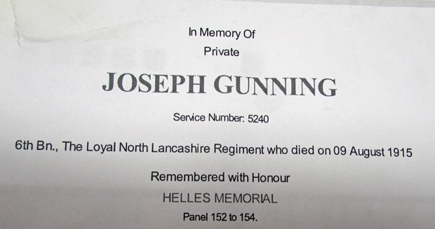  British Boer War QSA & Kimberly Star, KIA Gallipoli 1915, Loyal North Lancashire Rgt. — image 3