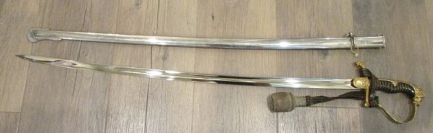  German Imperial Era, Cavalry Officer Lionhead Sword & Knot, WKC — image 4