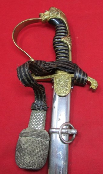  German Imperial Era, Cavalry Officer Lionhead Sword & Knot, WKC — image 8