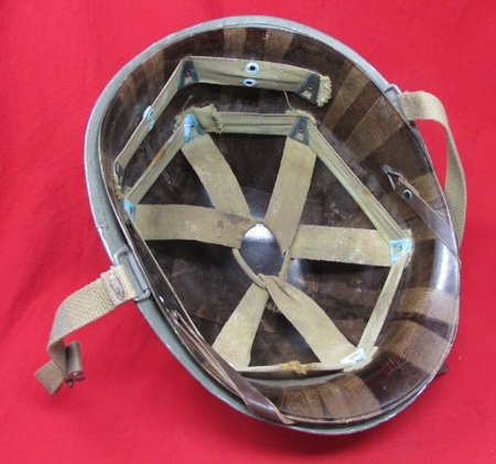  US WWII M1 Swivel-Bale, Steel Helmet & Seamans Paper WWII Liner — image 4