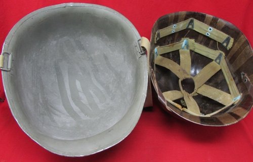  US WWII M1 Swivel-Bale, Steel Helmet & Seamans Paper WWII Liner — image 5