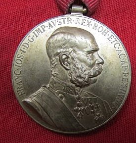  Austrian, Pre WWI, Signum Memoriae Medal & Military Ribbon — image 3