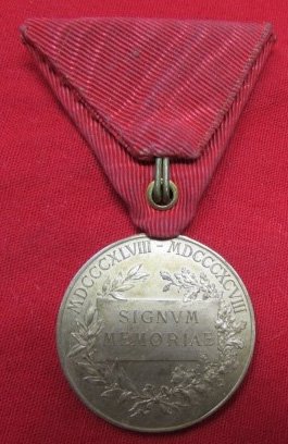  Austrian, Pre WWI, Signum Memoriae Medal & Military Ribbon — image 4