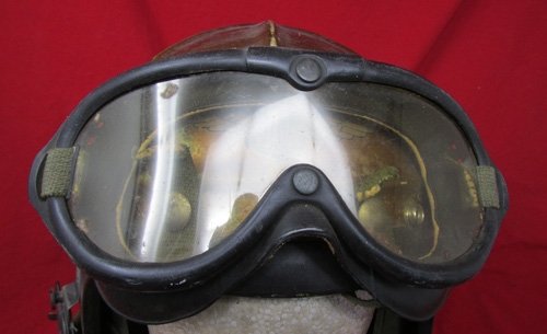  US Korean War Era USN Flying Helmet, Goggles, Summer Helmet Set — image 3