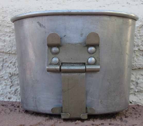  US Pre WWI Curved Edge Canteen Cup With Trench Art — image 7