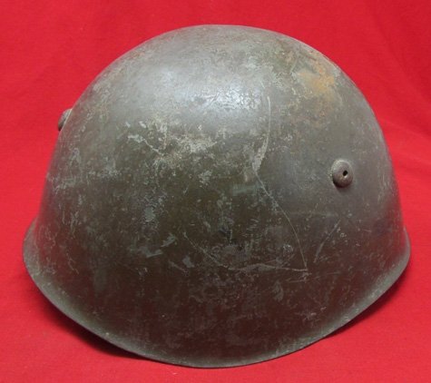  Italian WWII M1933 Steel Helmet, Size 60 — image 2