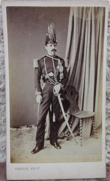  French 2nd Empire CDV, Artillery Officer — image 2