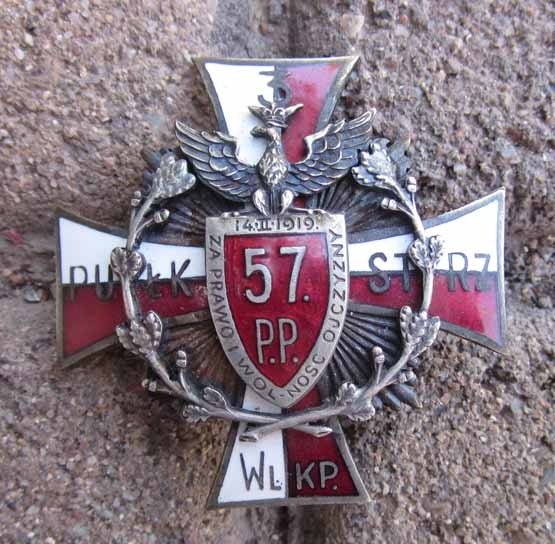  Polish Regimental Badge, Collectors Copy, 57th Infantry Regiment — image 2