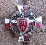 Polish Regimental Badge, Collectors Copy, 57th Infantry Regiment