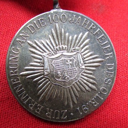  German Pre-WWI, Oldenburg IR-91 Centennial Medal, 1813-1913 — image 3