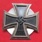 German WWII Iron Cross 1st Class, Screwback