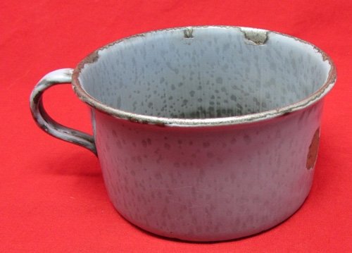  US Spanish American War Era Stamped Enamel Drinking Cup — image 2