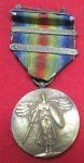 US WWI 2 Clasp Victory Medal, Meuse Argonne & Defensive …