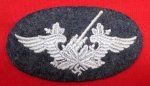 German WWII, Luftwaffe Flak Artillery Sleeve Insignia