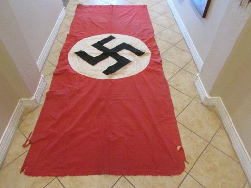  German WWII NSDAP Banner, 106 x 42 inches, Double Sided — image 2