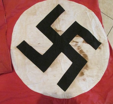 German WWII NSDAP Banner, 106 x 42 inches, Double Sided — image 4