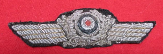  German WWII Luftwaffe Officers Bullion Hat Wreath — image 2