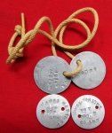 US WWI Set of Dog Tags and Neck Cord, 26th …
