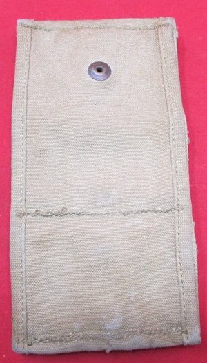  US WWI, M1917 Revolver, 3 Pocket Halfmoon Clip Pouch — image 3