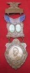 US Post Civil War, GAR 41st National Encampment Badge, Saratoga …