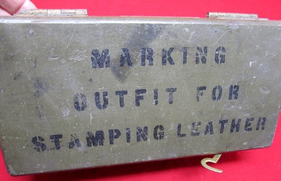  US WWI Era Leather Equipment Marking Set, Complete — image 2