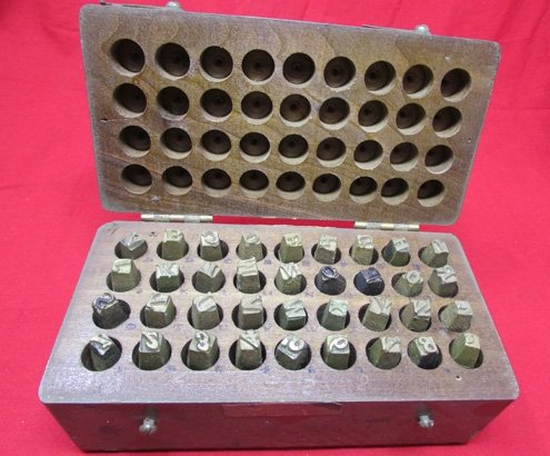  US WWI Era Leather Equipment Marking Set, Complete — image 3