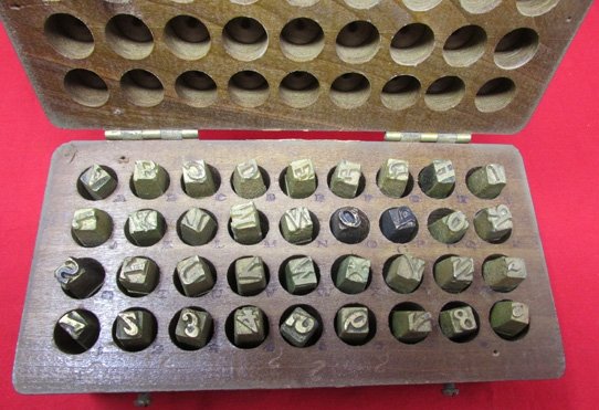  US WWI Era Leather Equipment Marking Set, Complete — image 4