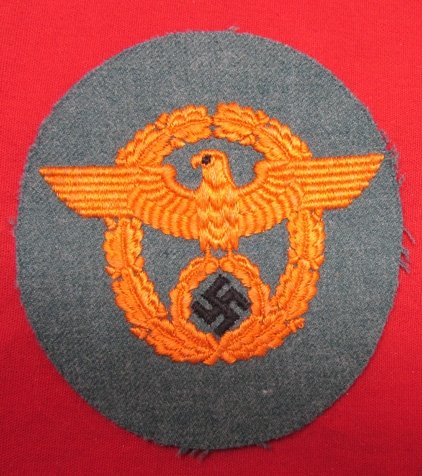  German WWII Police Gendarmerie Sleeve Eagle — image 2