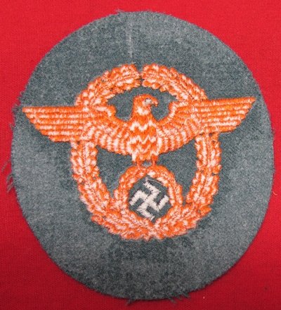  German WWII Police Gendarmerie Sleeve Eagle — image 3
