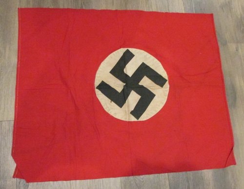  German WWII NSDAP Flag, 29 x 36 Inches — image 3