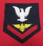 US WWII Navy 3rd Class Enlisted Pilot Sleeve Rate, 1942