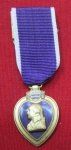US Miniature Purple Heart Medal and Ribbon, Cold War Era
