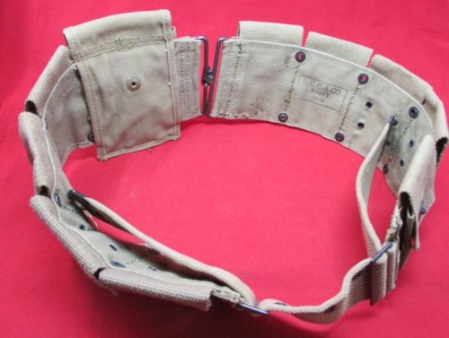  US WWI Mounted Rifle Cartridge Belt & .45 Magazine Pouch, L.C.C.& Co.1918 — image 3