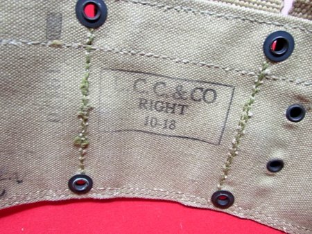  US WWI Mounted Rifle Cartridge Belt & .45 Magazine Pouch, L.C.C.& Co.1918 — image 4