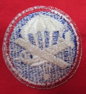  US WWII Para-Glider Officers Cloth Hat Insignia — image 3