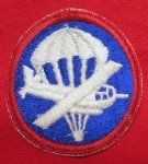 US WWII Para-Glider Officers Cloth Hat Insignia