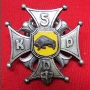 Polish WWII 5th Kresowa Division Badge, Italian Mfg, Lorioli Milano-Roma