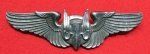 US WWII USAAF 3 Inch Aerial Gunner Wings, Sterling, Pinback