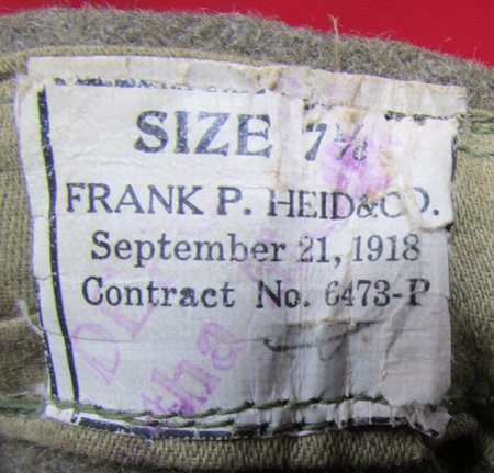  US Army WWI Wool Enlisted Overseas Hat 7 1/8 — image 4