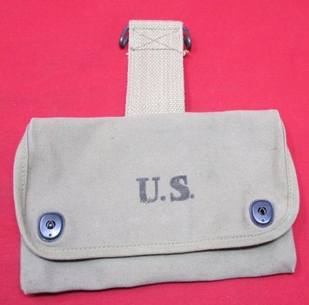  US WWI Canvas Pouch, N.B. Co. 7-18 — image 2