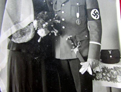  German WWII SA -Man and his Bride RPC, 1937 — image 3