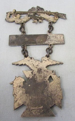  US Pre WWI, 22nd Regiment of Engineers, NYNG, 1912, Armory Marksman Badge, Sterling — image 6