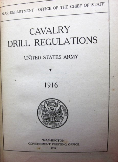  US WWI Era Manual, Cavalry Drill Regulations, 1916, GR — image 4