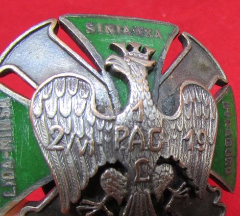 Polish Reproduction Enameled Regimental Badge, 19th Artillery — image 6