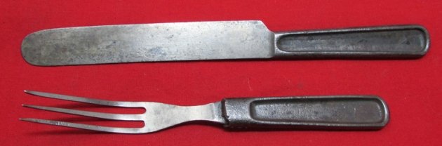 US Indian Wars, Spanish American War Era, Mess Knife & Fork — image 2
