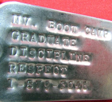  US Post WWII Dog tag & Christian Cross, NV Boot Camp Graduate — image 4