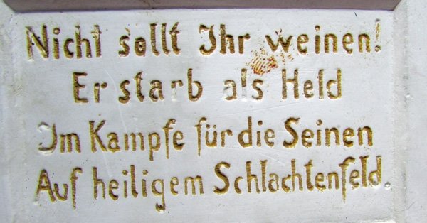  German WWI Soldiers Memorial Monument — image 4