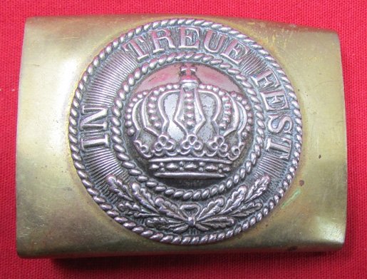  German WWI Bavarian Enlisted Belt Buckle, In Treue Fest — image 2