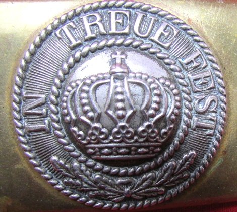  German WWI Bavarian Enlisted Belt Buckle, In Treue Fest — image 3